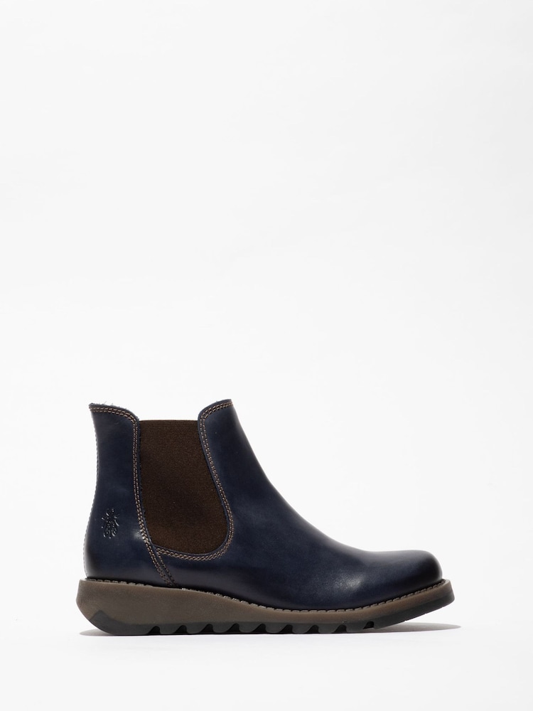 Fly London Blue SALV Boots - Image 1 of 4 Fly London Blue SALV Boots - Image 1 of 4
