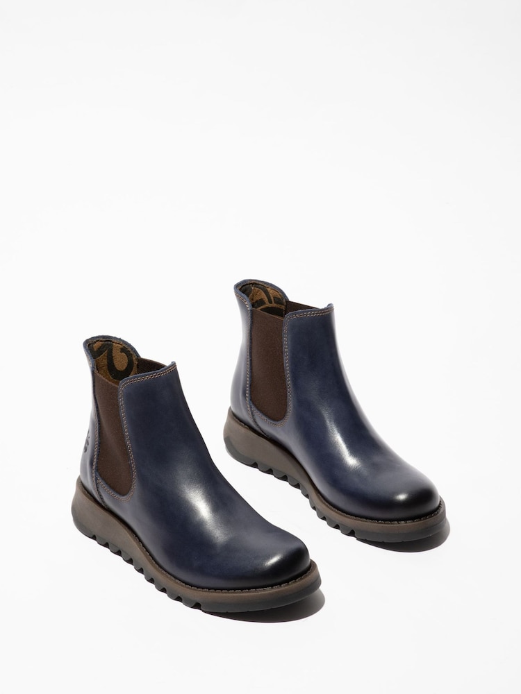 Fly London Blue SALV Boots - Image 2 of 4 Fly London Blue SALV Boots - Image 2 of 4