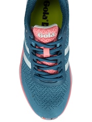 أزرق - حذاء رياضي شبكي للجري برباط بتقنية RMD موديل Typhoon من Gola - Image 4 of 4