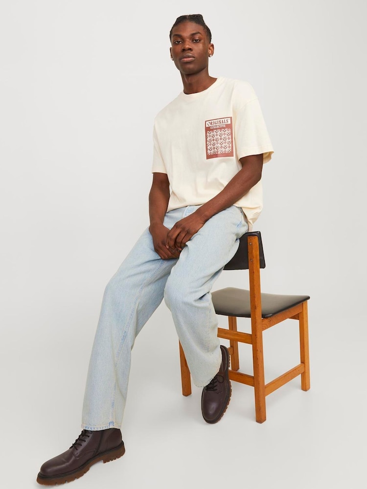 JACK & JONES Blue Alex Baggy Fit Jeans - Image 2 of 5