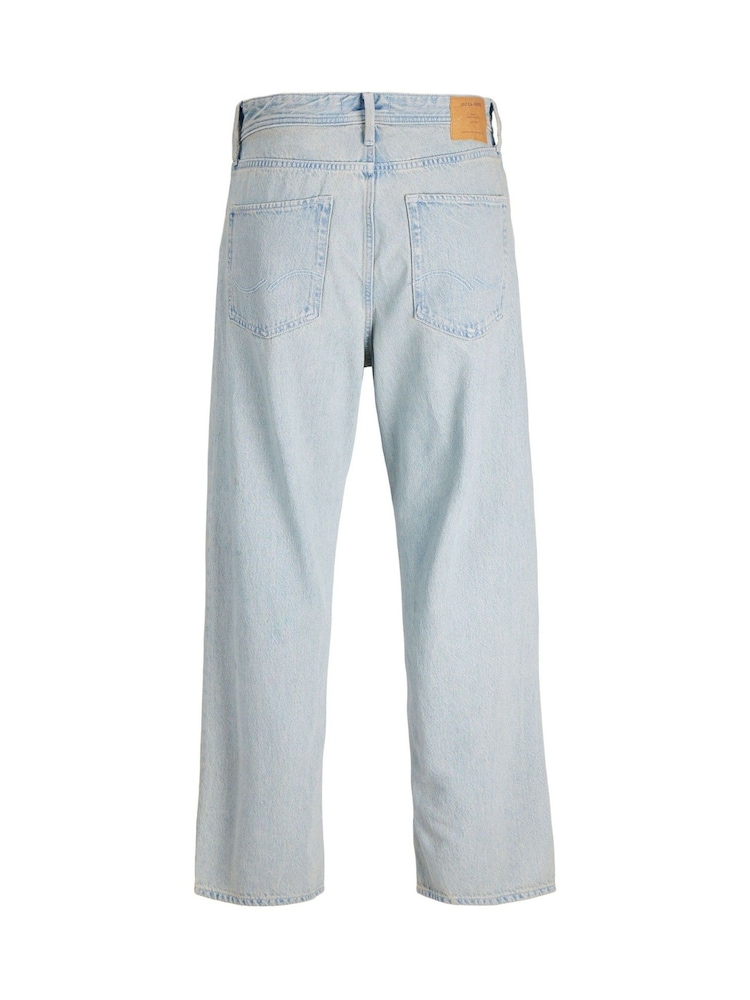 JACK & JONES Washed Light Blue Alex Baggy Fit Jeans - Image 7 of 7