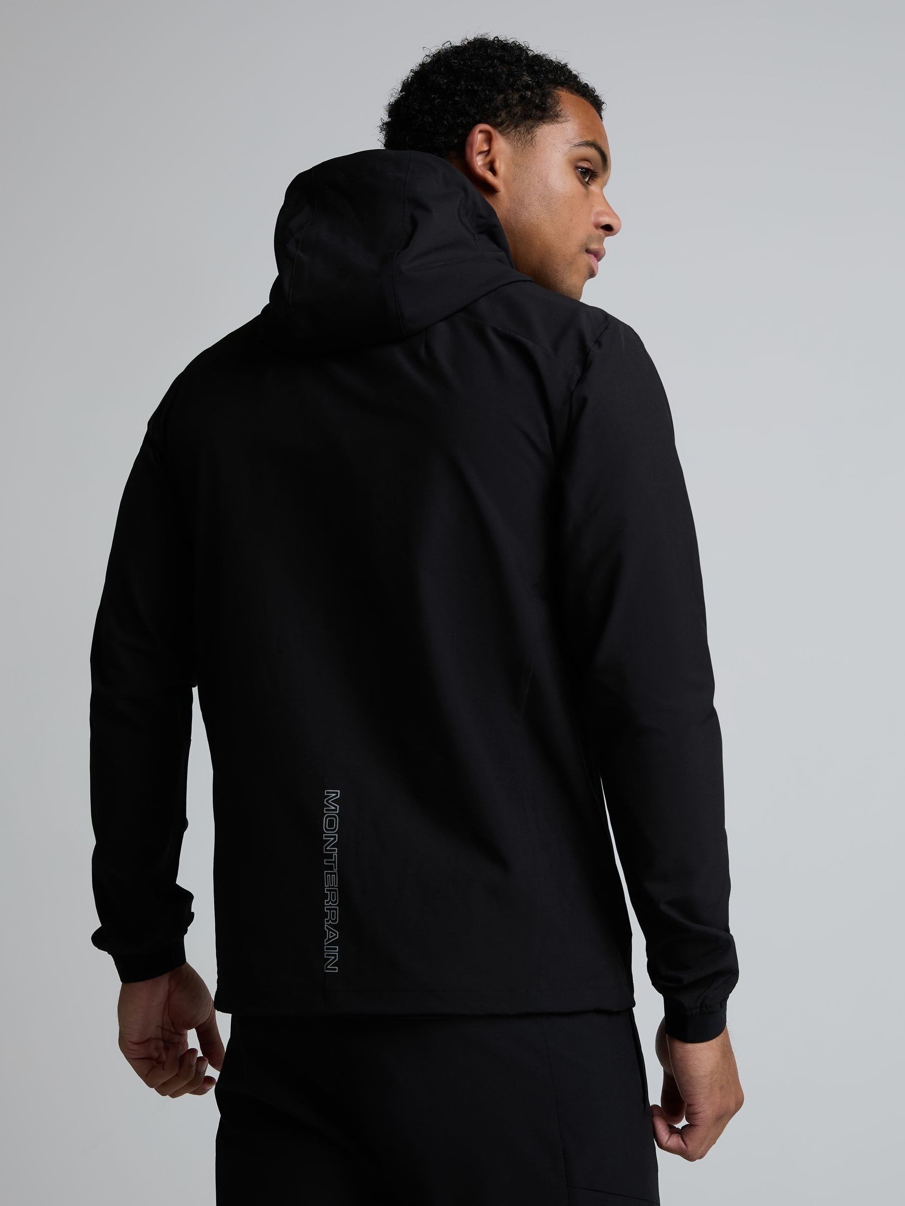 Buy Monterrain Black Ramble 3.0 Woven Hoodie from the Next UK