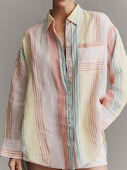 Anthropologie Bennet Linen Buttondown Shirt - Image 2 of 4