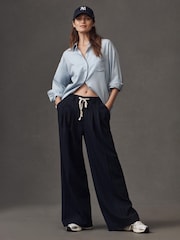 Anthropologie Maeve Avery Pleated Trousers Tie-Front Edition - Image 2 of 4