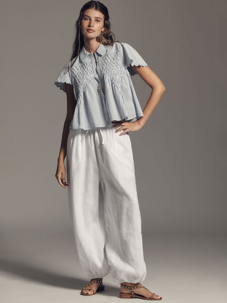 Maeve Cotton Scalloped Swing Top - Bild 4 von 4