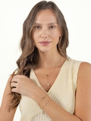 BOSS Gold Tone Double B Mirelle IP and Pearl Bracelet - Image 5 of 6