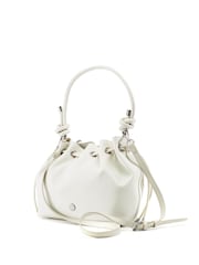 Moda in Pelle Briela Leather Ruched Eyelet Detail Knot Bag - תמונה 1 מתוך 3