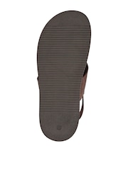 Jones Bootmaker Dark Brown Westbury Leather Buckled Sandals - Image 5 of 5