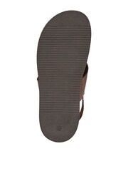 Jones Bootmaker Dark Brown Westbury Leather Buckled Sandals - Image 6 of 6