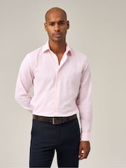 Skopes Pink Linen Blend  Casual Shirt - Image 3 of 7