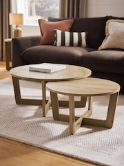 Mid Natural Edison Oak Effect Coffee Table - Image 1 of 4