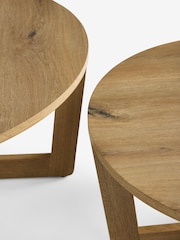 Mid Natural Edison Oak Effect Coffee Table - Image 3 of 4