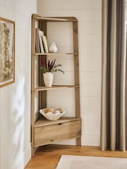 Mid Natural Edison Oak Effect Shelf - Image 1 of 7