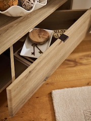 Mid Natural Edison Oak Effect Shelf - Image 3 of 7