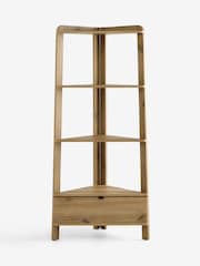 Mid Natural Edison Oak Effect Shelf - Image 4 of 7