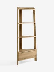Mid Natural Edison Oak Effect Shelf - Image 5 of 7