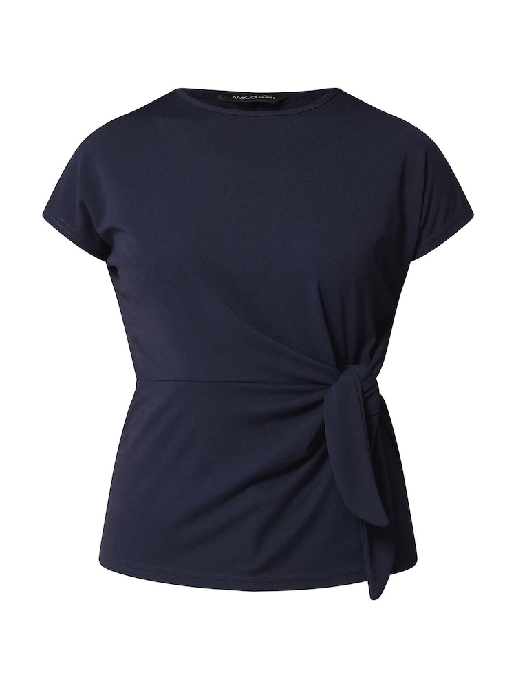 M&Co Blue Tie Waist Short Sleeve T-Shirt - Image 5 of 5