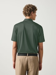 Khaki Green Active Golf Textured Training Polo Shirt - Image 4 of 8