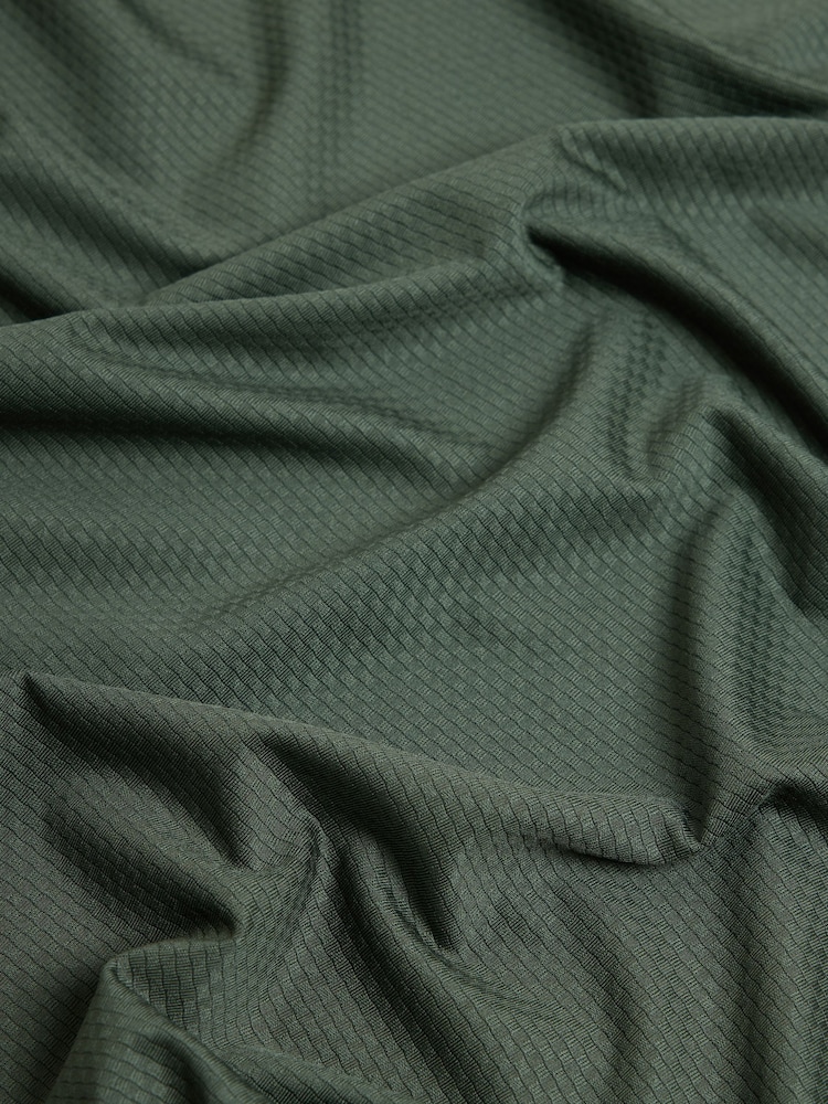 Khaki Green Active Golf Textured Training Polo Shirt - Image 8 of 8