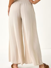 Roman Natural Relaxed Wide Leg Trouser - Image 3 of 5