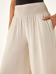 Roman Natural Relaxed Wide Leg Trouser - Image 5 of 5