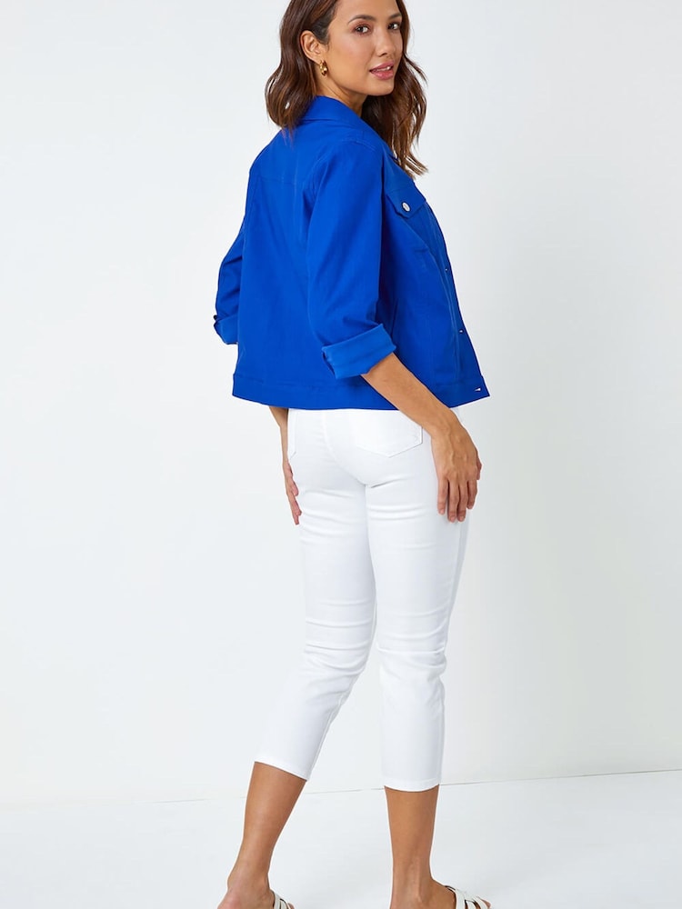 Синий - Roman Стрейчевый карман с деталью куртки - Изображение 2 5