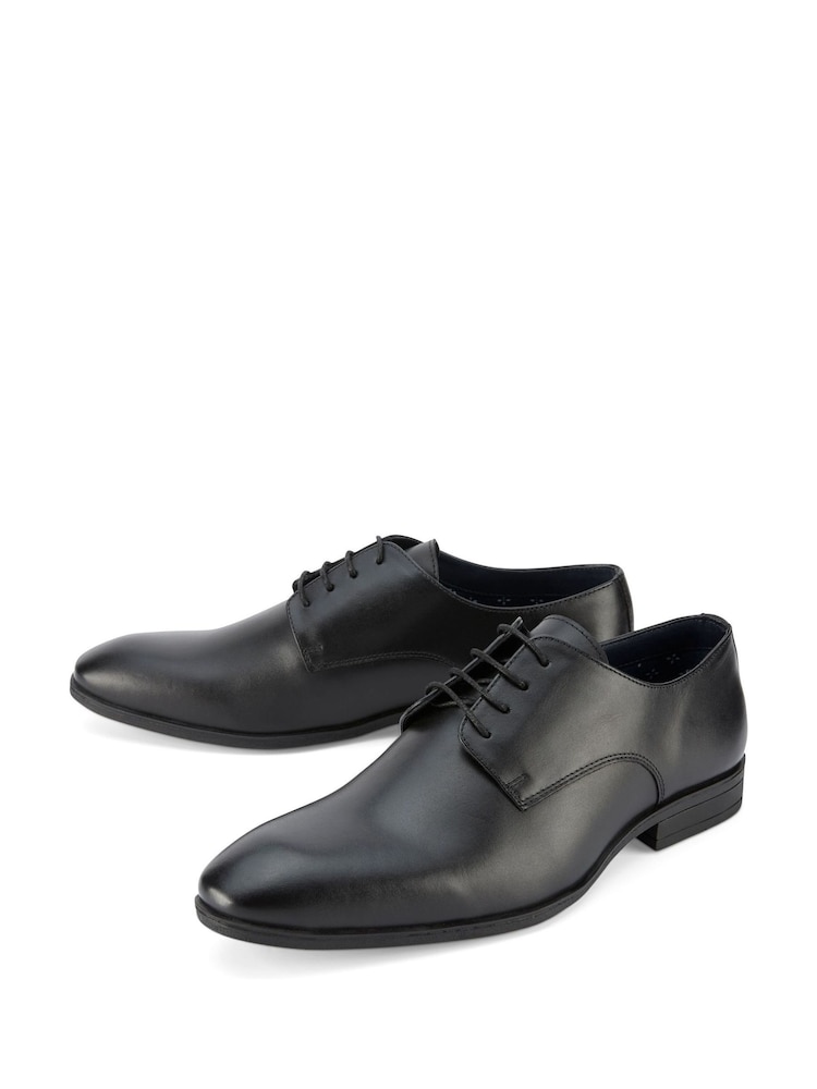 Skopes Black Plain Derby Shoes - Image 2 of 4