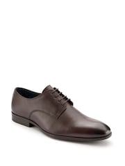 Skopes Dark Brown Plain Derby Shoes - Image 1 of 4
