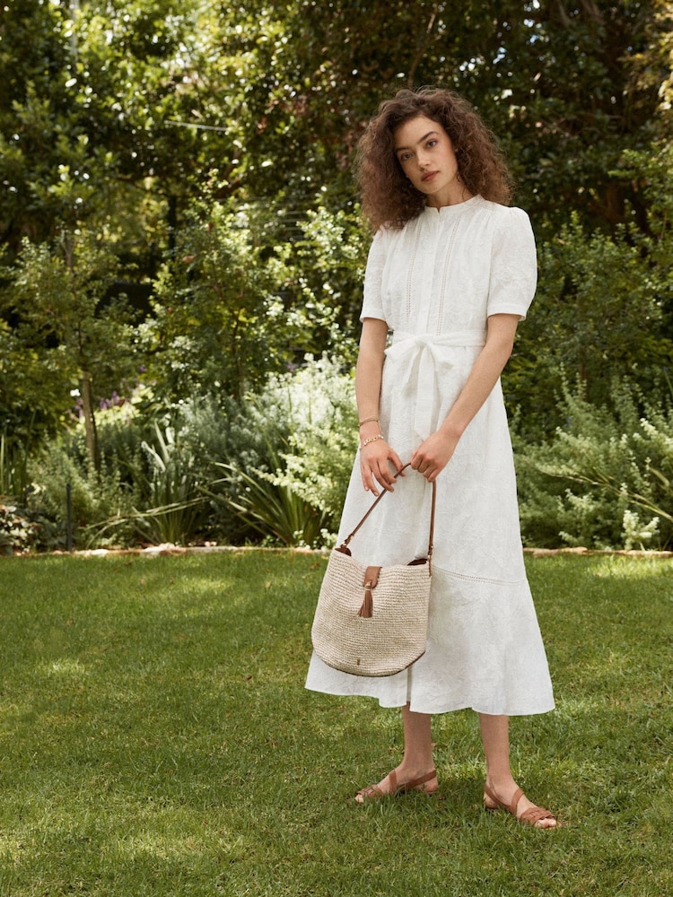 Hobbs White Amani Dress - Image 1 of 5 Hobbs White Amani Dress - Image 1 of 5