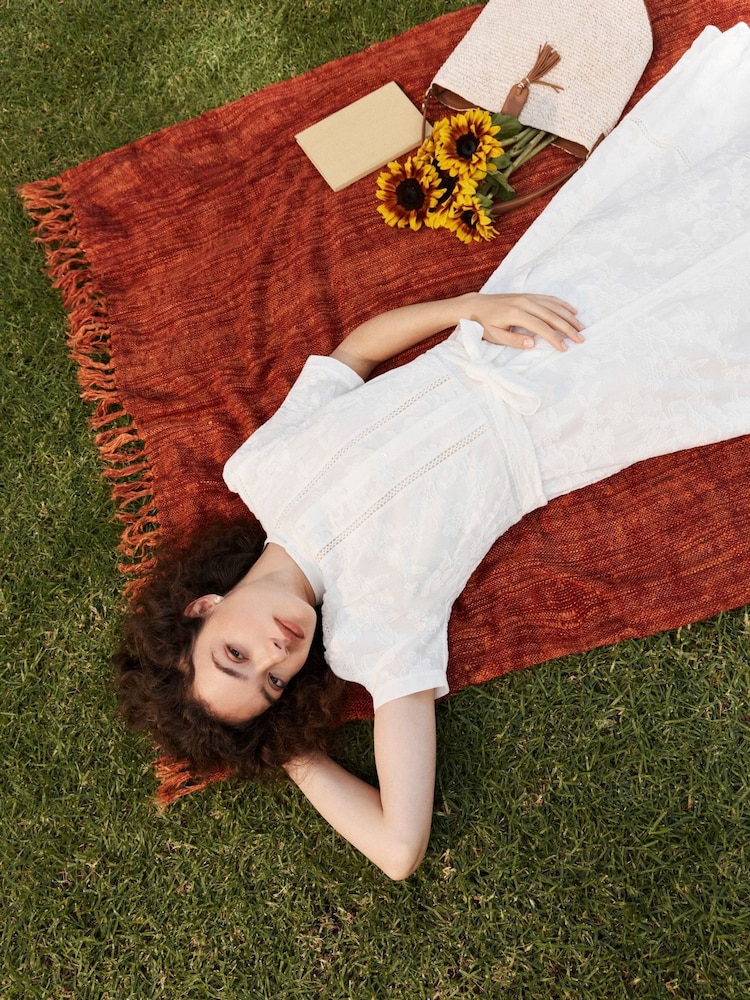 Hobbs White Amani Dress - Image 2 of 5 Hobbs White Amani Dress - Image 2 of 5