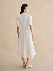 Hobbs White Amani Dress - Image 6 of 9