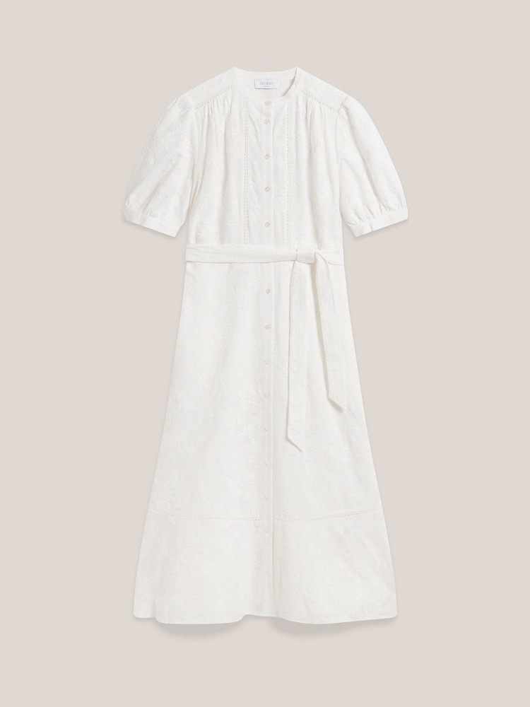 Hobbs White Amani Dress - Image 9 of 9