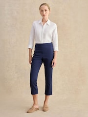 Hobbs Blue Giselle Capri Trousers - Image 1 of 5