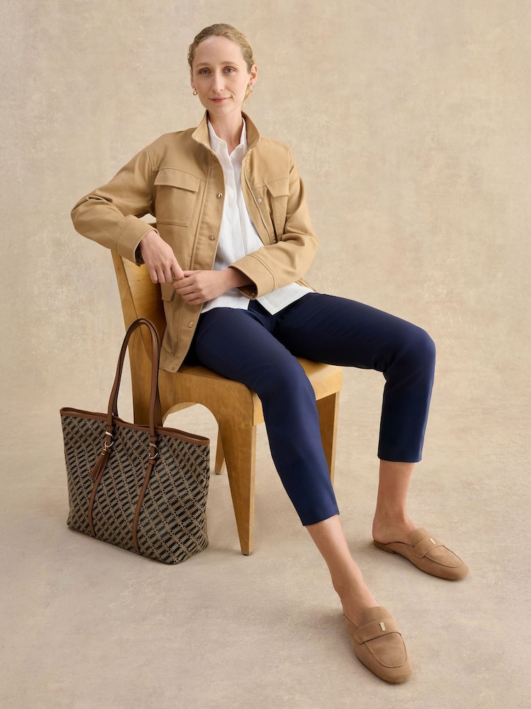 Hobbs Blue Giselle Capri Trousers - Image 2 of 5