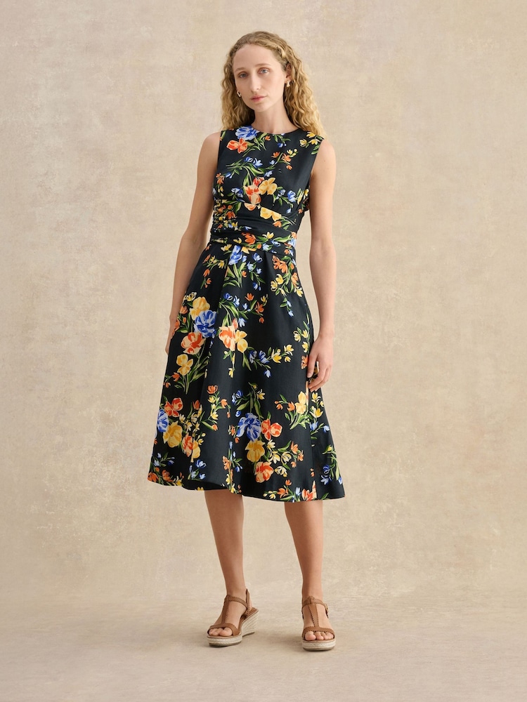 Hobbs Blue Petite Twitchill Dress - Image 1 of 5 Hobbs Blue Petite Twitchill Dress - Image 1 of 5