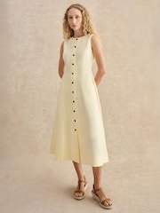 Hobbs Yellow Carmen Dress - Image 1 of 5