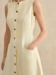 Hobbs Yellow Carmen Dress - Image 3 of 5