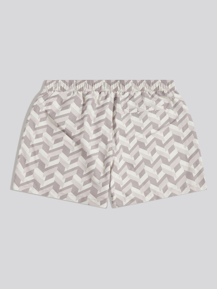 U.S. Polo Assn Natural Geo Tile Swim Shorts - Image 2 of 3