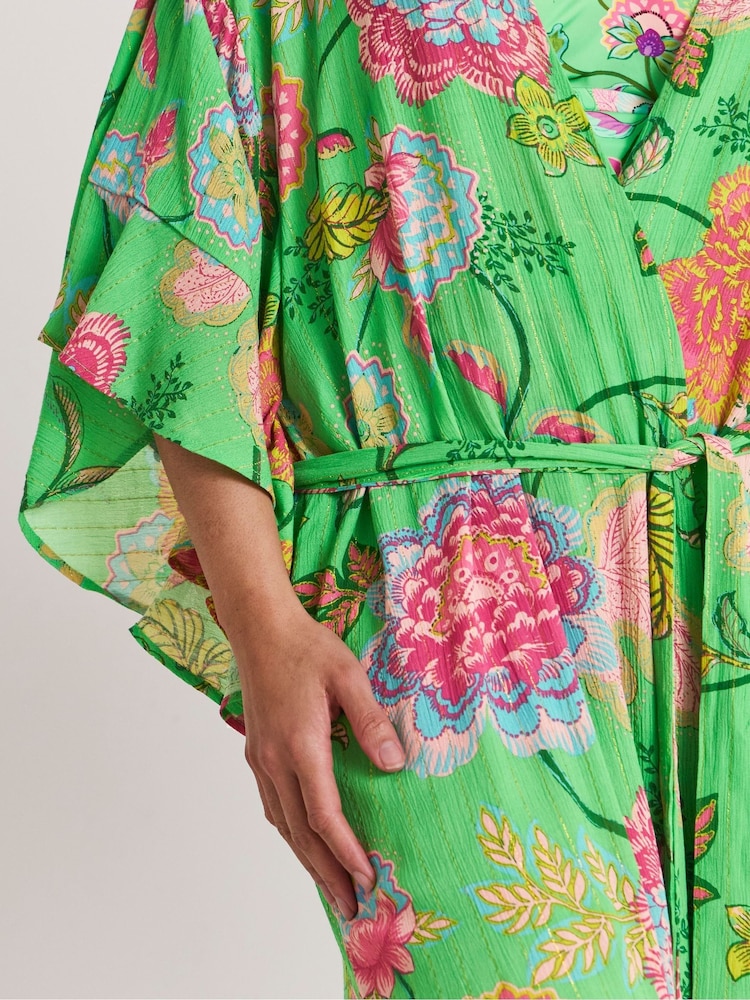 Figleaves Green Open Maxi Kaftan - Image 4 of 4