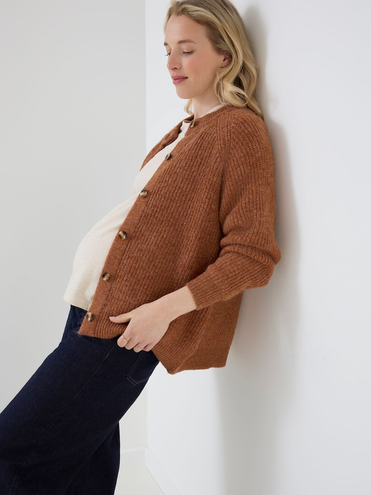 JoJo Maman Bébé Long Sleeve Chunky Knit Maternity Cardigan - Kuva 1 / 5 JoJo Maman Bébé Long Sleeve Chunky Knit Maternity Cardigan - Kuva 1 / 5