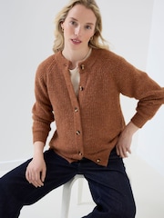 JoJo Maman Bébé Long Sleeve Chunky Knit Maternity Cardigan - Kuva 3 / 5