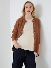 JoJo Maman Bébé Long Sleeve Chunky Knit Maternity Cardigan - Kuva 5 / 5