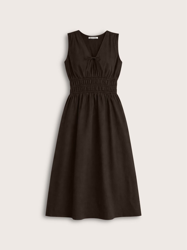 Baukjen Kyrah Cotton Waisted Midi Dress - 圖片 5/5