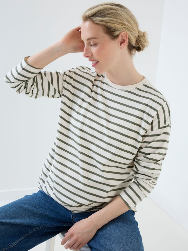 Jojo Maman Bébé Long Sleeve Oversized Maternity Top - Slika 1 od 4