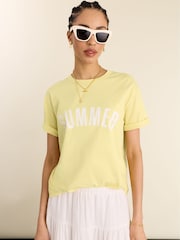 Baukjen Yellow Kit Cotton T-Shirt - Image 1 of 3