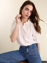 Baukjen White Bryony Cheesecloth Blouse - Image 1 of 5