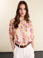 Baukjen Purple Celia Printed Blouse - Image 1 of 3