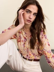 Baukjen Purple Celia Printed Blouse - Image 2 of 3