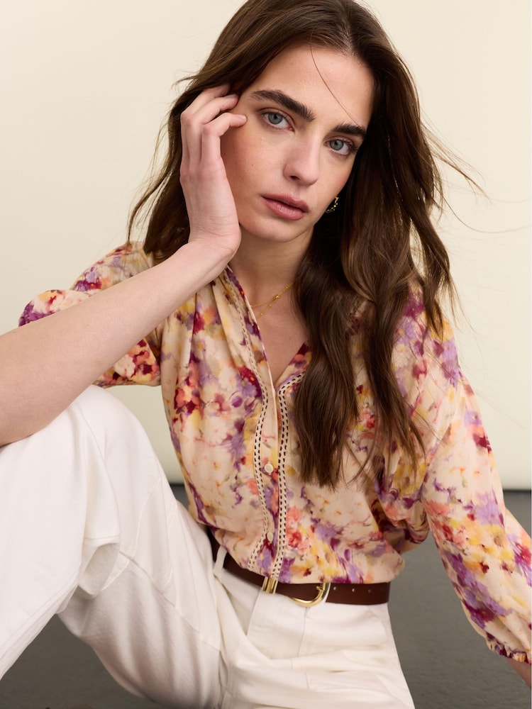 Baukjen Purple Celia Printed Blouse - Image 2 of 3