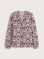 Baukjen Purple Claudia Printed Blouse - Image 4 of 4